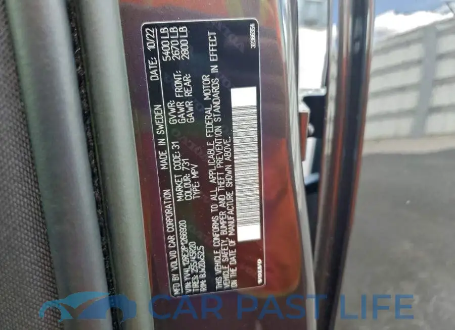 YV4L12RE2P1266920# 13