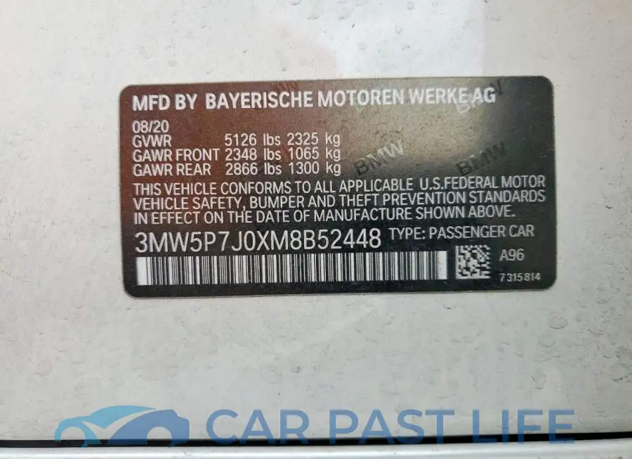 3MW5P7J0XM8B52448# 12