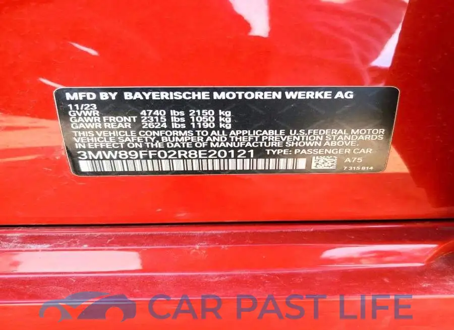 3MW89FF02R8E20121# 12