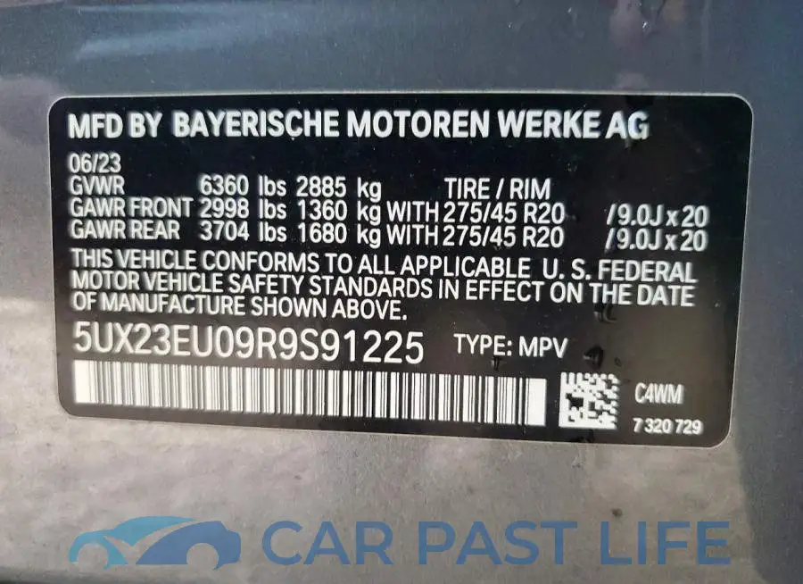 5UX23EU09R9S91225# 14