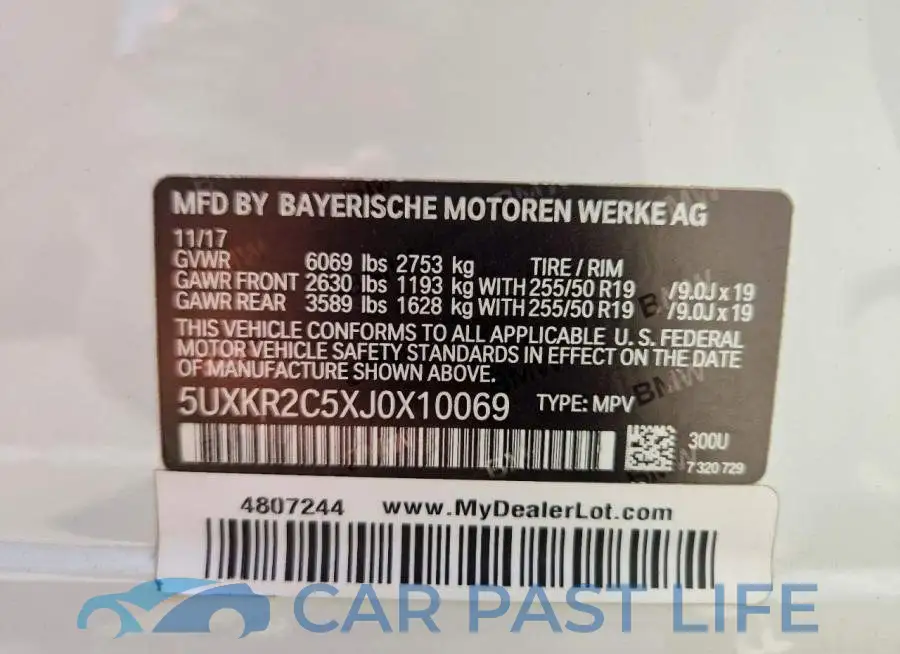 5UXKR2C5XJ0X10069# 13