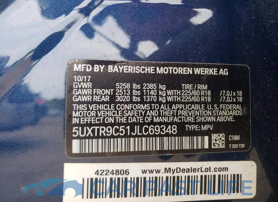 5UXTR9C51JLC69348# 13