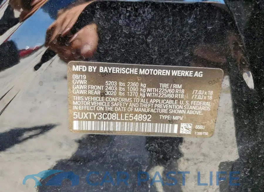5UXTY3C08LLE54892# 13