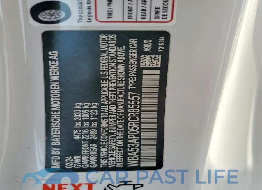 WBA53AP05RCR85557# 13