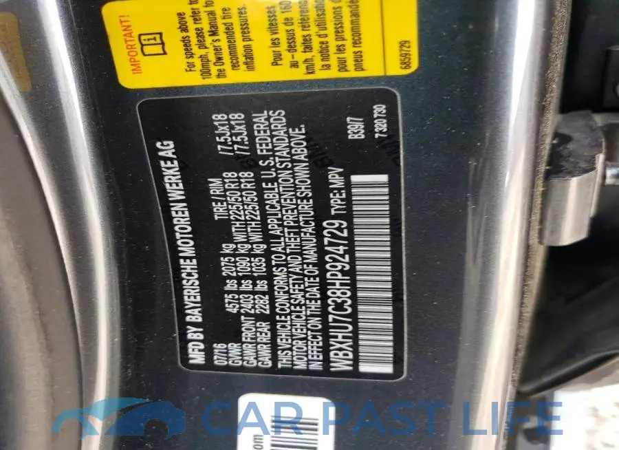 WBXHU7C38HP924729# 14