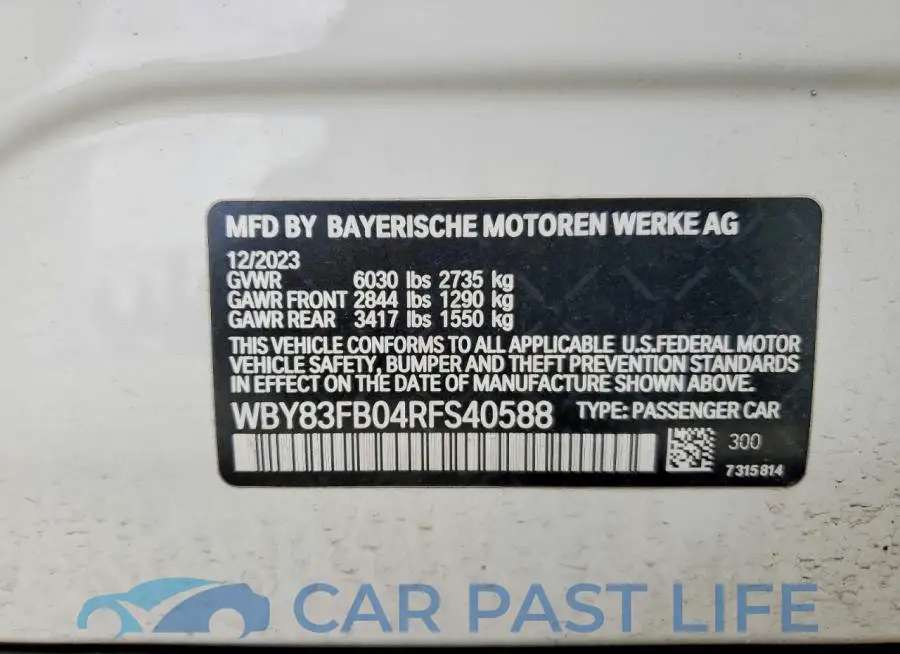 WBY83FB04RFS40588# 13