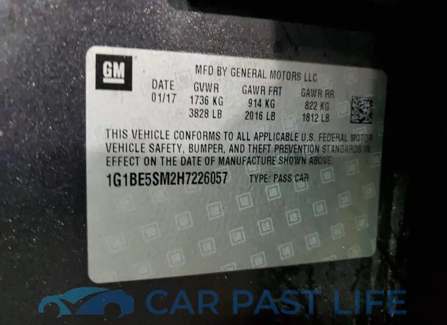 1G1BE5SM2H7226057# 12