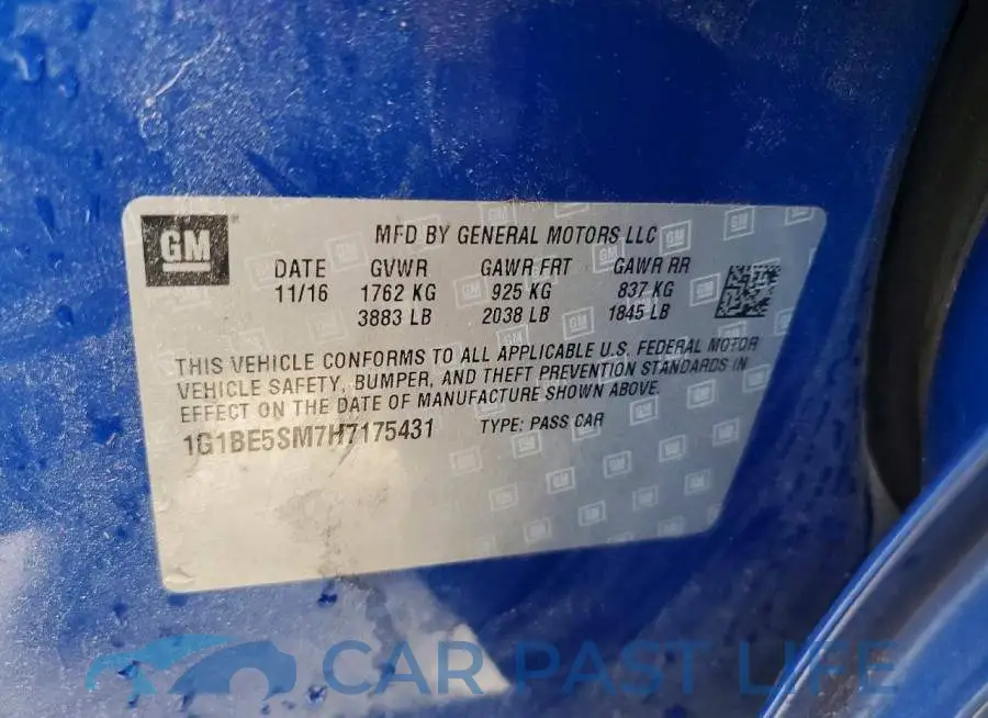1G1BE5SM7H7175431# 13
