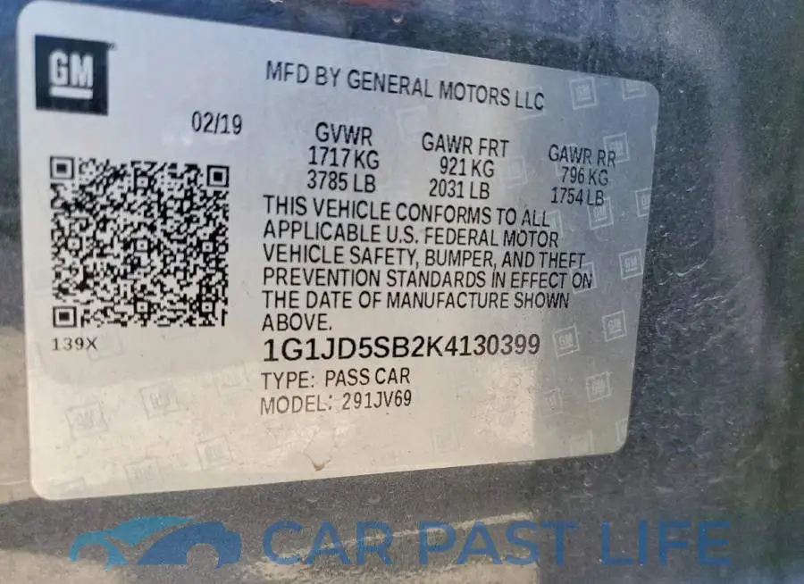 1G1JD5SB2K4130399# 12