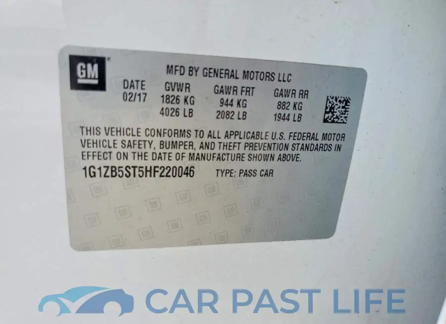 1G1ZB5ST5HF220046# 13