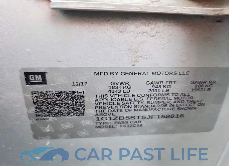 1G1ZB5ST5JF158816# 12