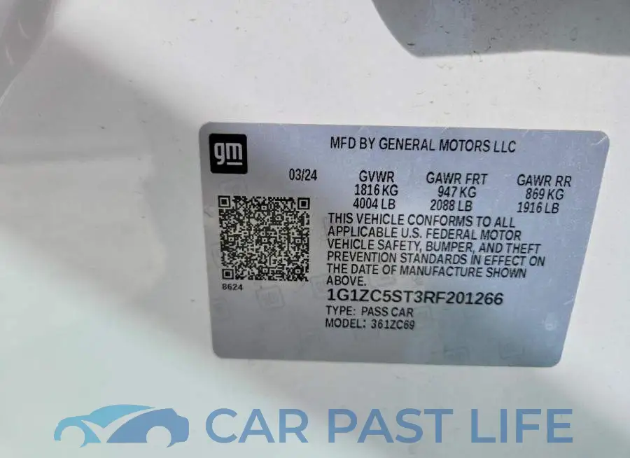 1G1ZC5ST3RF201266# 12
