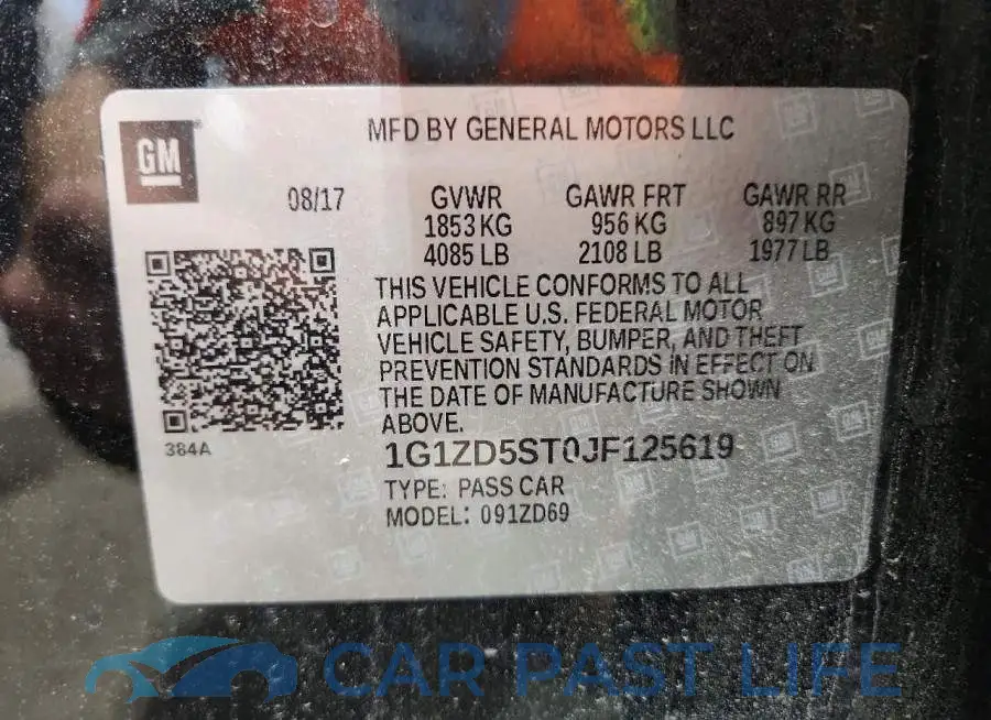 1G1ZD5ST0JF125619# 12