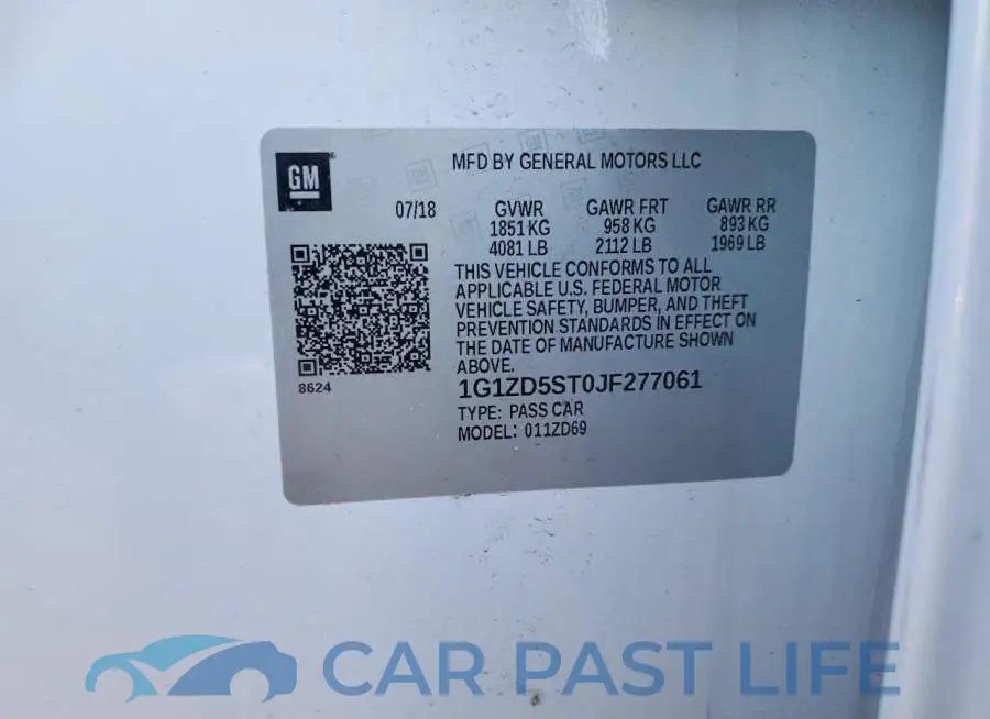 1G1ZD5ST0JF277061# 12