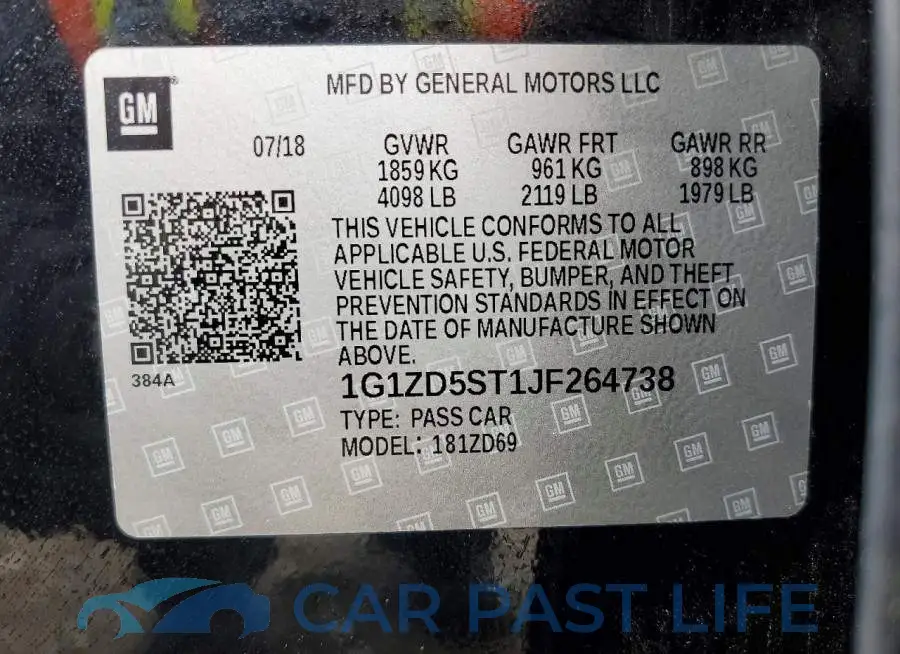 1G1ZD5ST1JF264738# 13