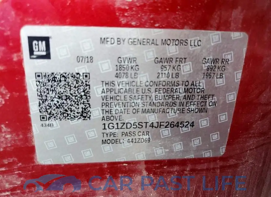 1G1ZD5ST4JF264524# 12