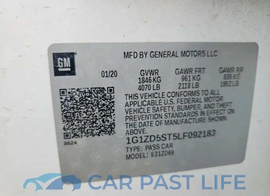 1G1ZD5ST5LF092183# 12