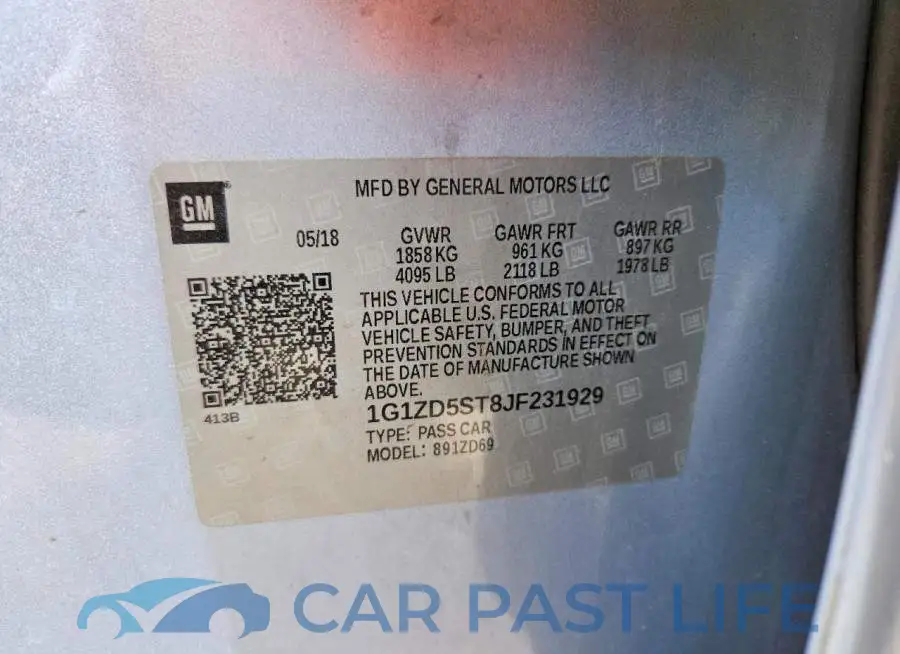 1G1ZD5ST8JF231929# 12