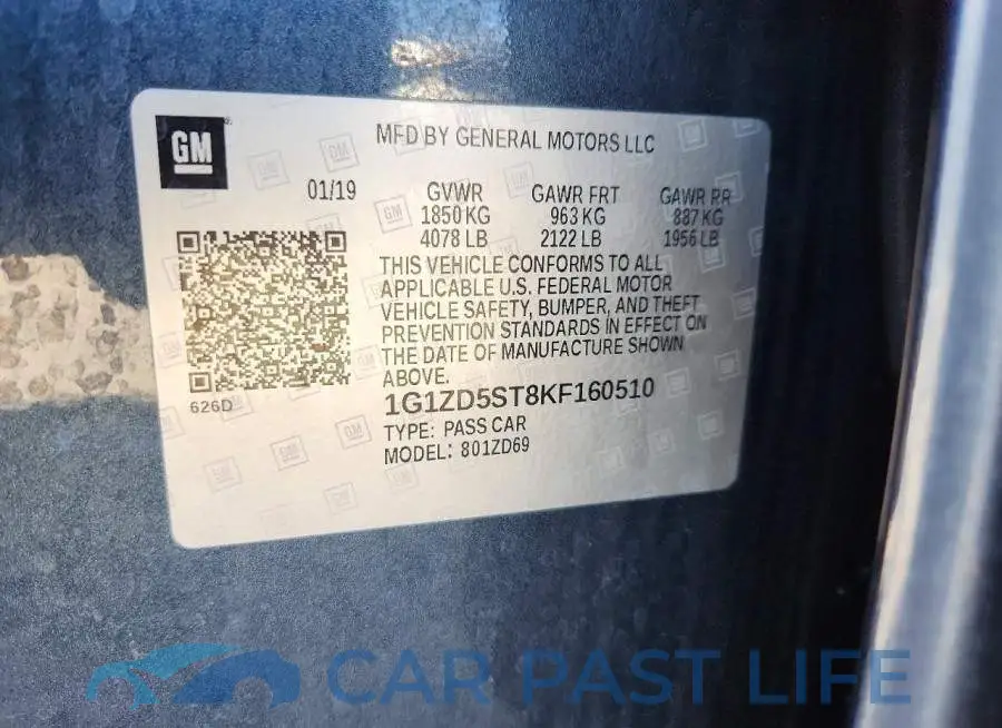 1G1ZD5ST8KF160510# 12