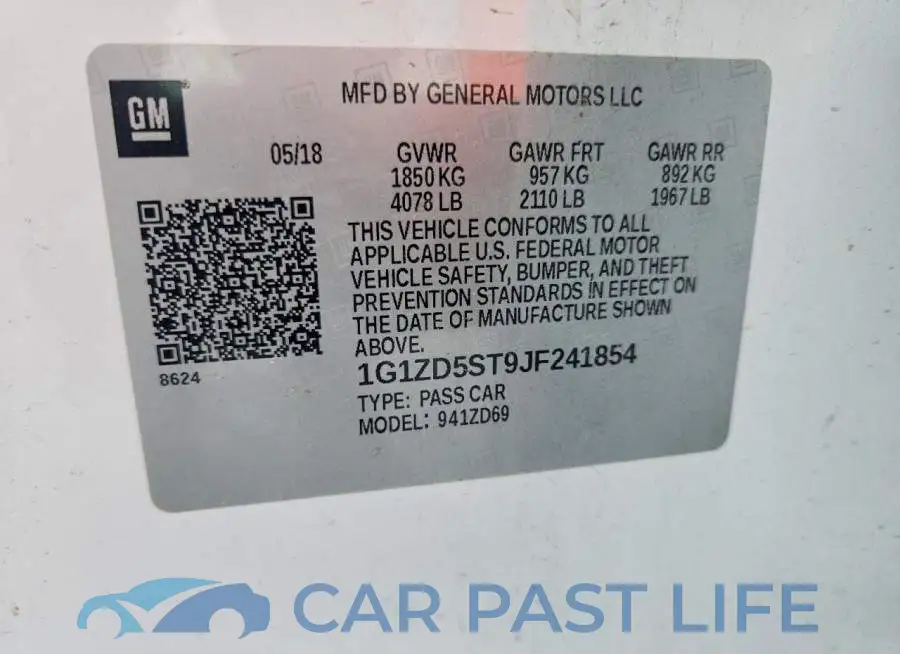 1G1ZD5ST9JF241854# 13