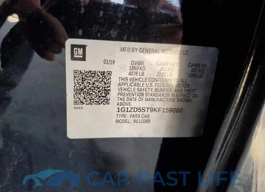 1G1ZD5ST9KF159060# 12
