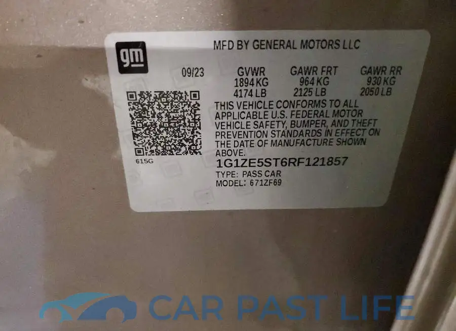1G1ZE5ST6RF121857# 13