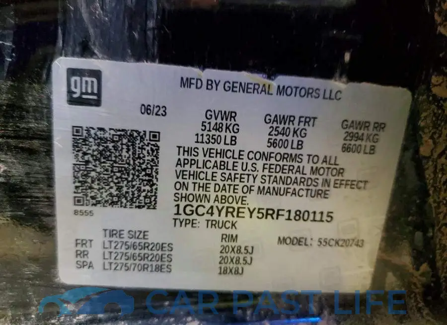 1GC4YREY5RF180115# 13