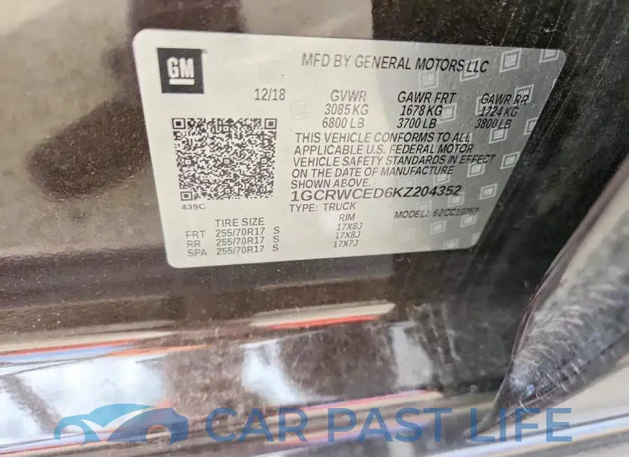 1GCRWCED6KZ204352# 12