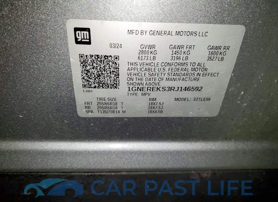 1GNEREKS3RJ146592# 13
