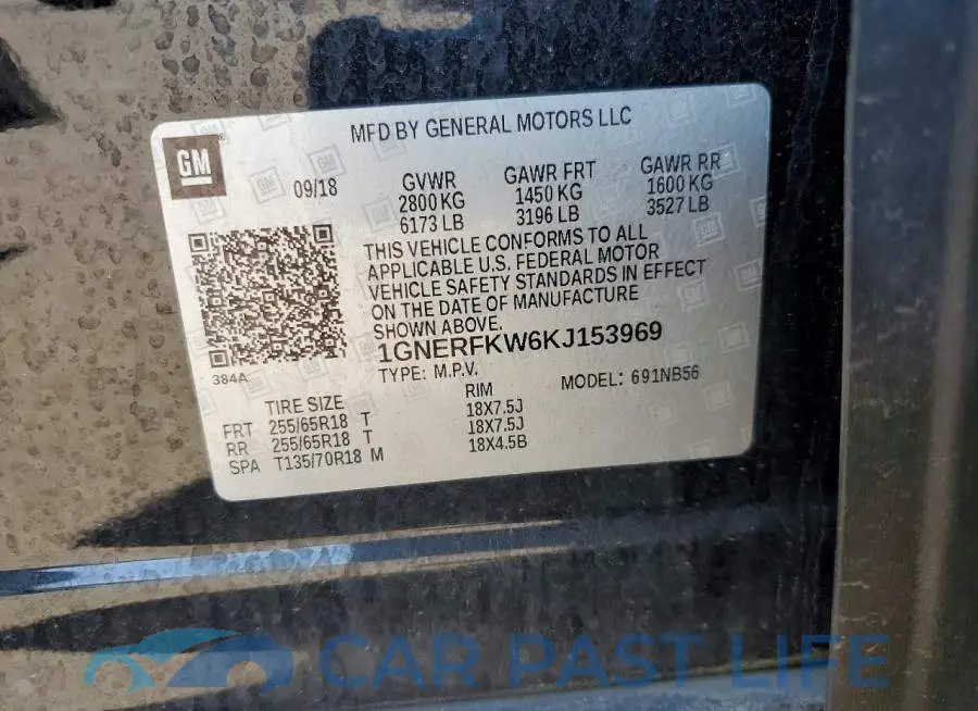 1GNERFKW6KJ153969# 14