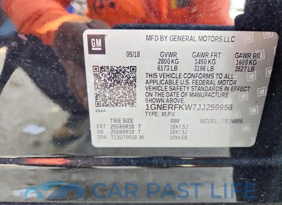 1GNERFKW7JJ259958# 12