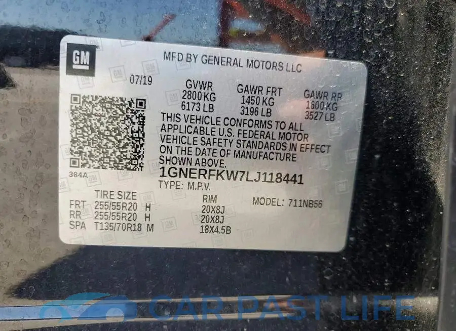1GNERFKW7LJ118441# 13