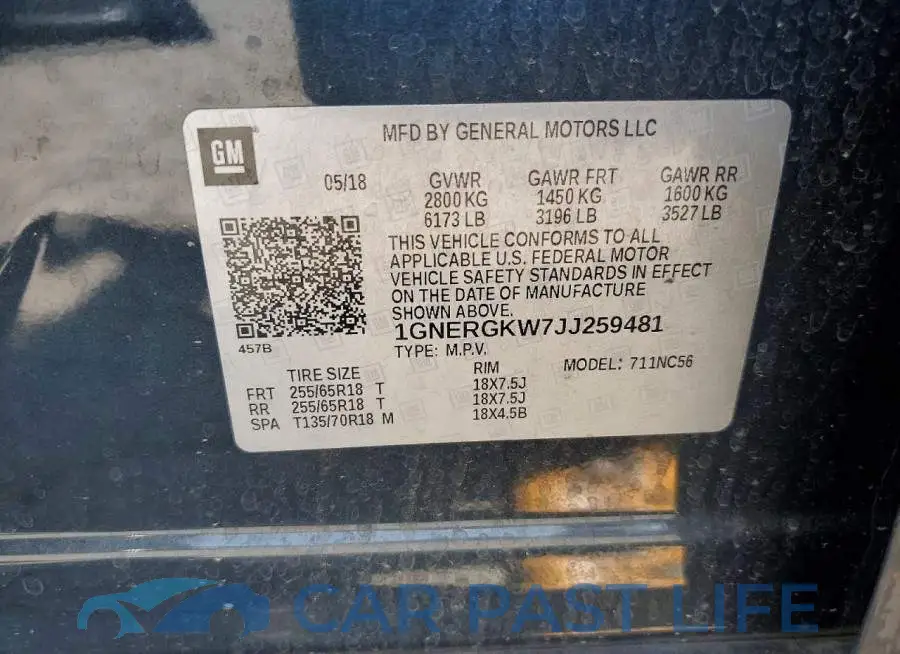 1GNERGKW7JJ259481# 13