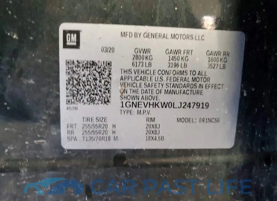 1GNEVHKW0LJ247919# 13