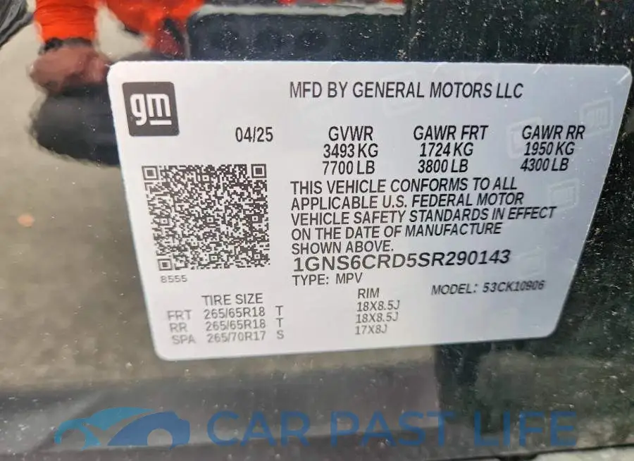 1GNS6CRD5SR290143# 14