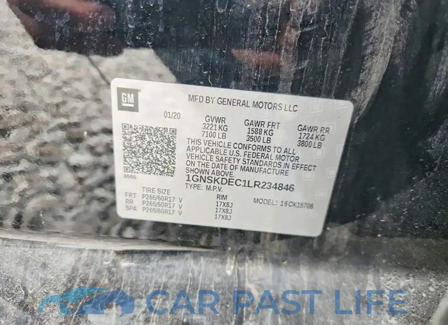 1GNSKDEC1LR234846# 12