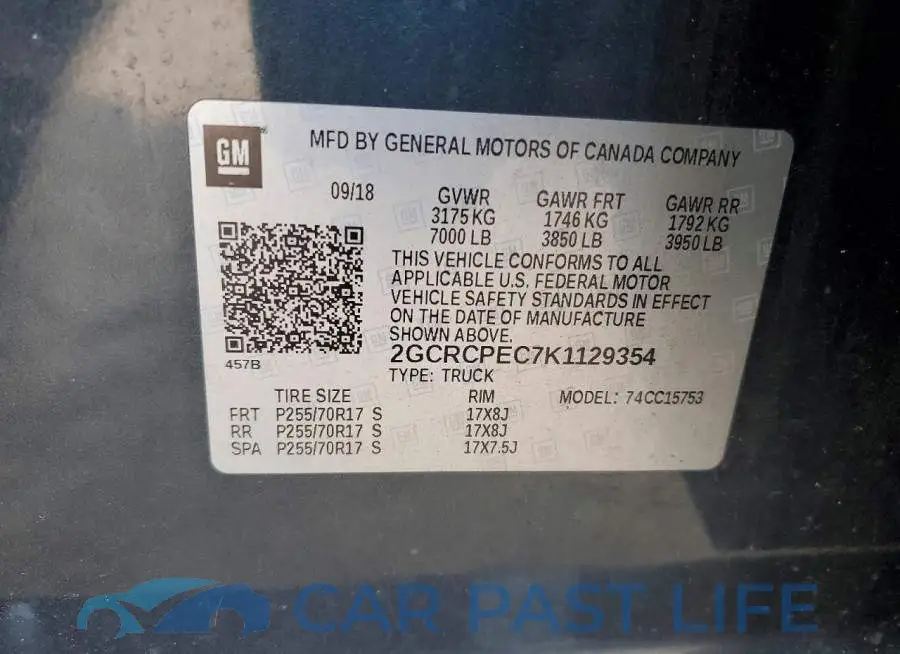 2GCRCPEC7K1129354# 12