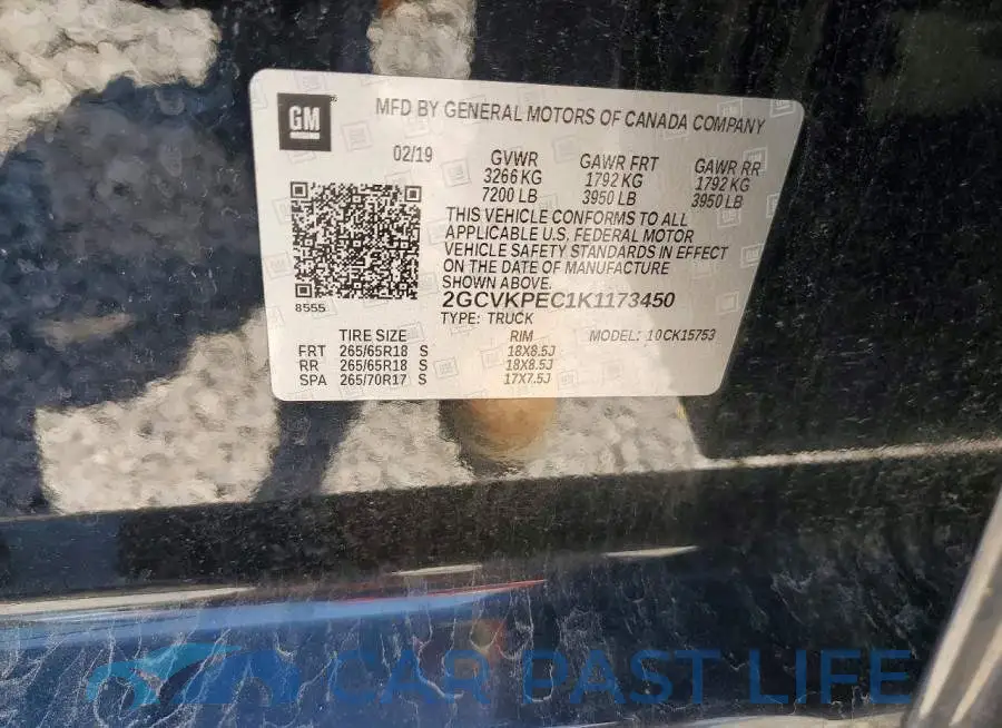 2GCVKPEC1K1173450# 13
