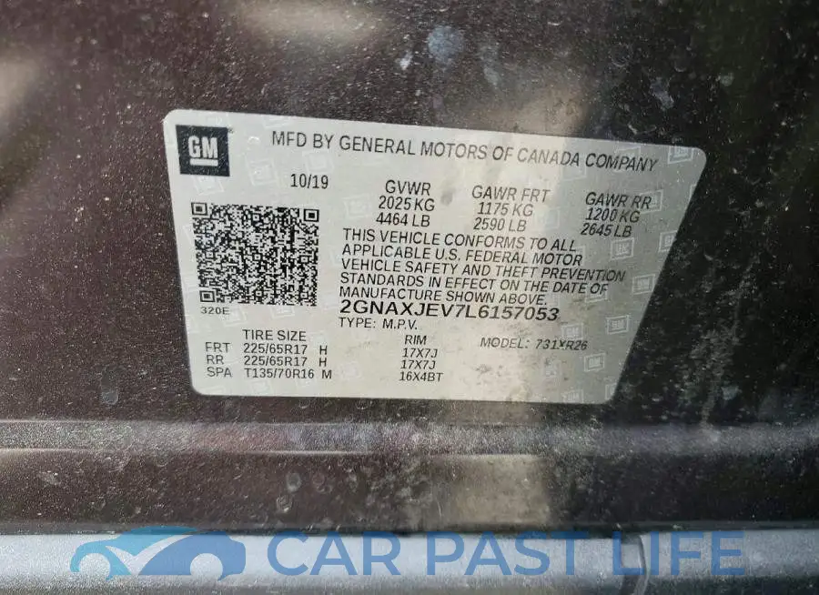 2GNAXJEV7L6157053# 13
