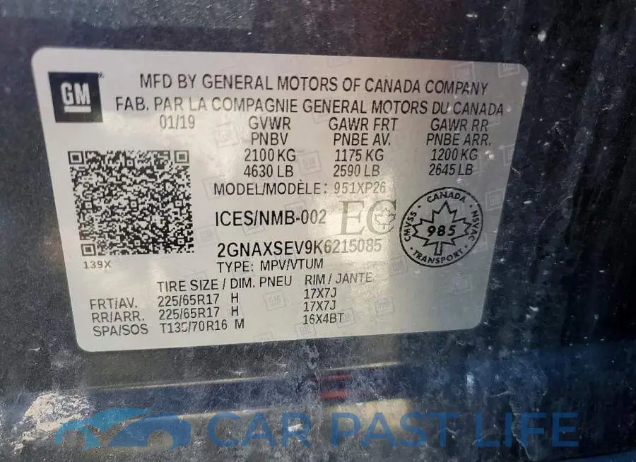 2GNAXSEV9K6215085# 12