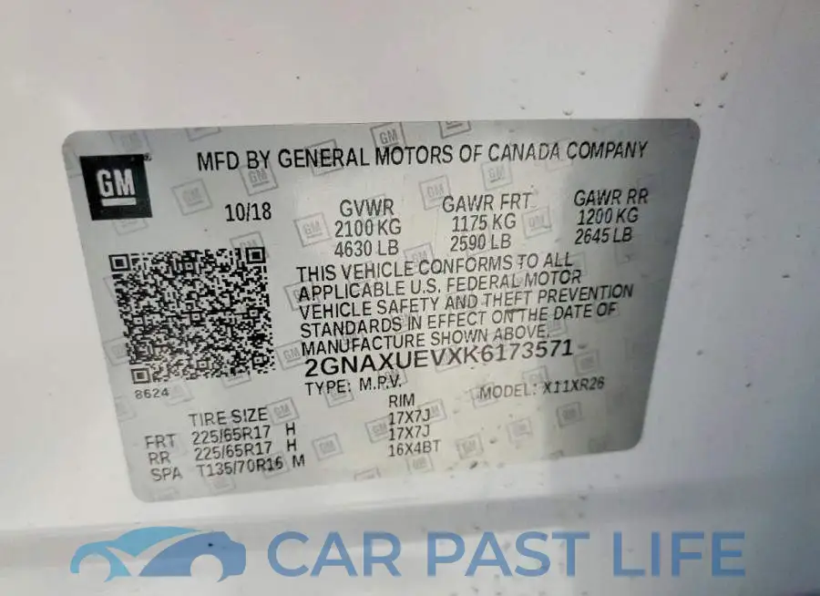 2GNAXUEVXK6173571# 13