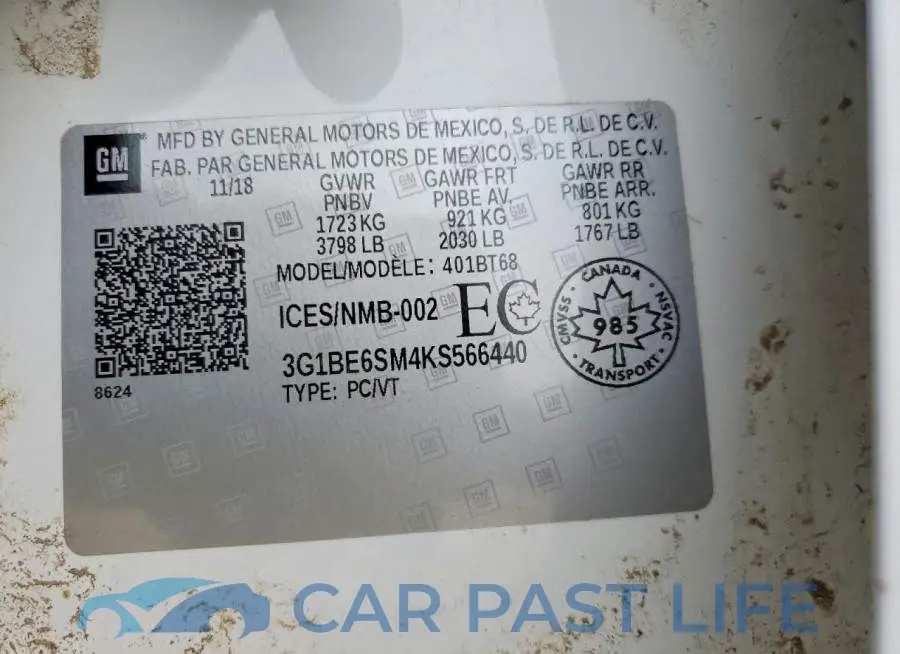3G1BE6SM4KS566440# 12