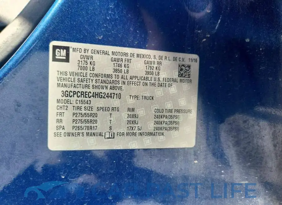 3GCPCREC4HG244710# 12