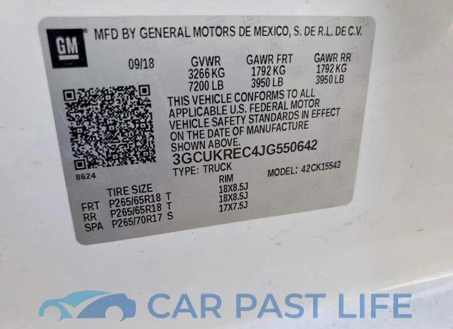 3GCUKREC4JG550642# 13