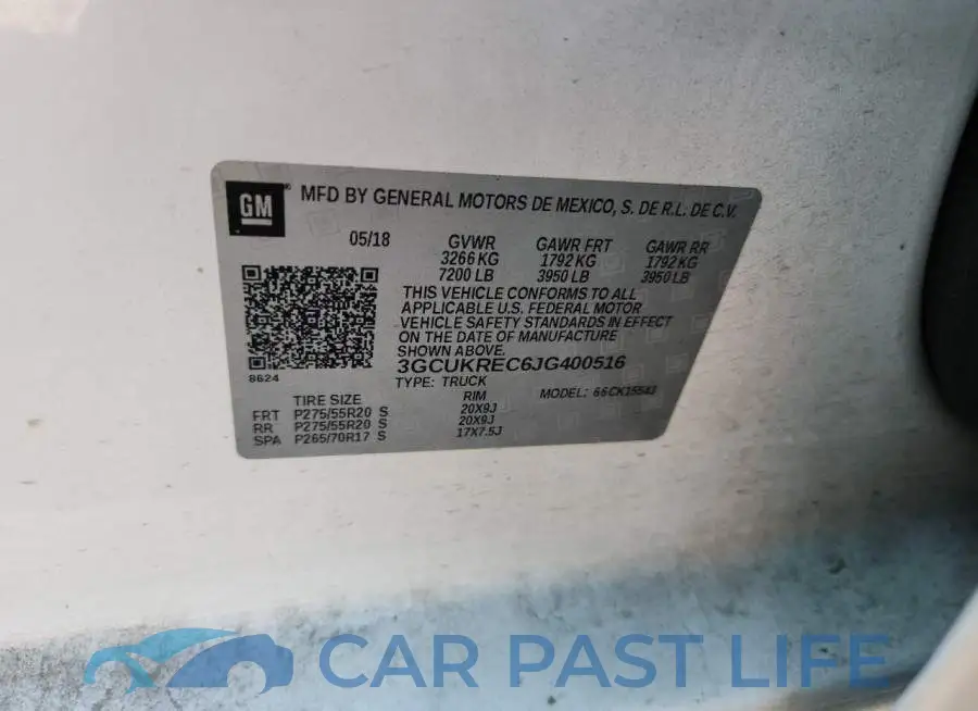 3GCUKREC6JG400516# 12