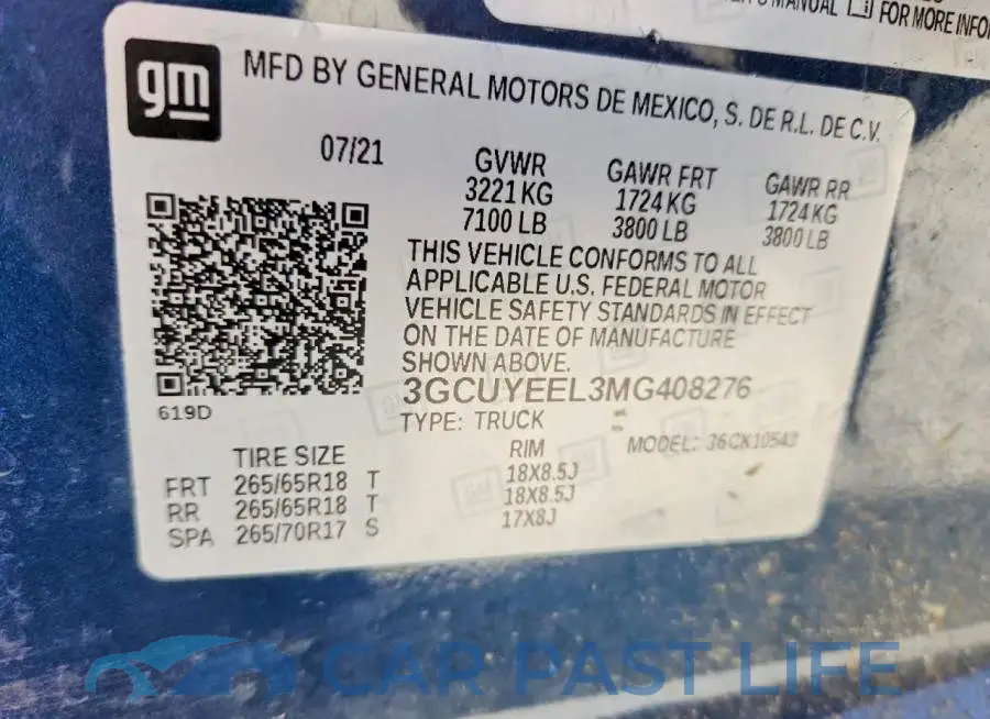 3GCUYEEL3MG408276# 13