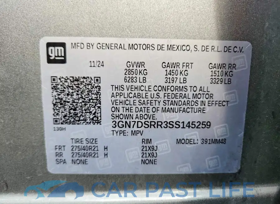 3GN7DSRR3SS145259# 14