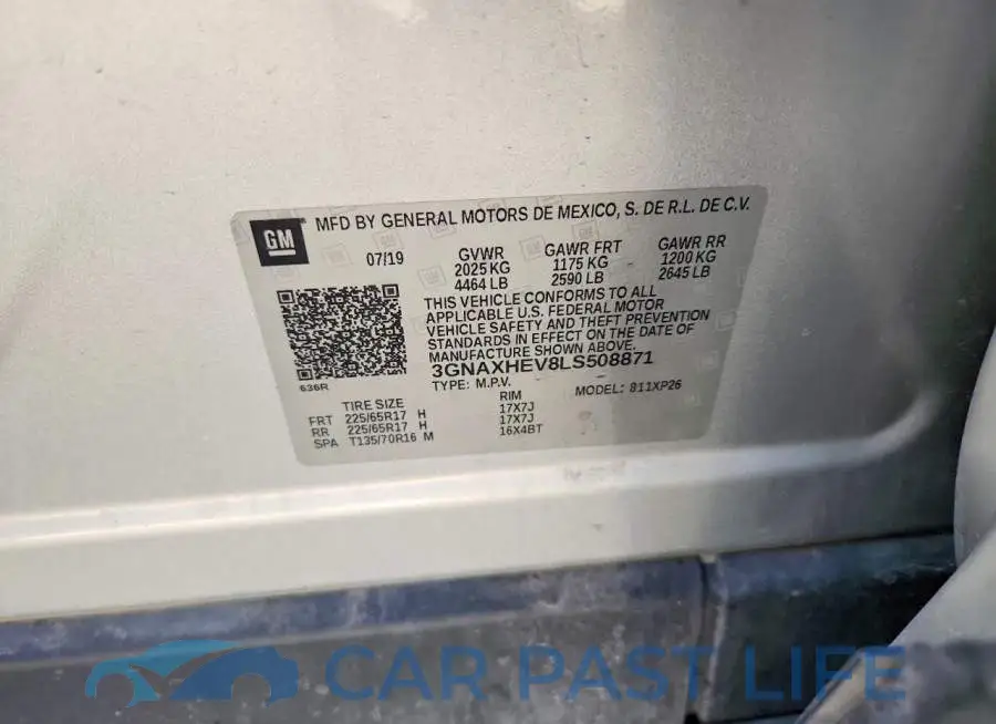 3GNAXHEV8LS508871# 13