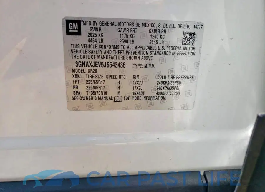 3GNAXJEV5JS543436# 13