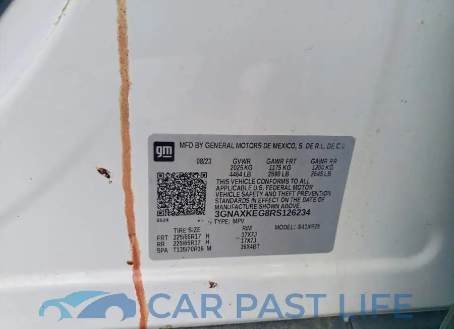 3GNAXKEG8RS126234# 13